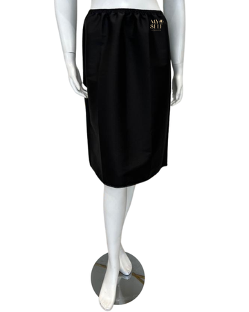 OK Basics S6650 Black Taffeta Half Slip 25" myselflingerie.com